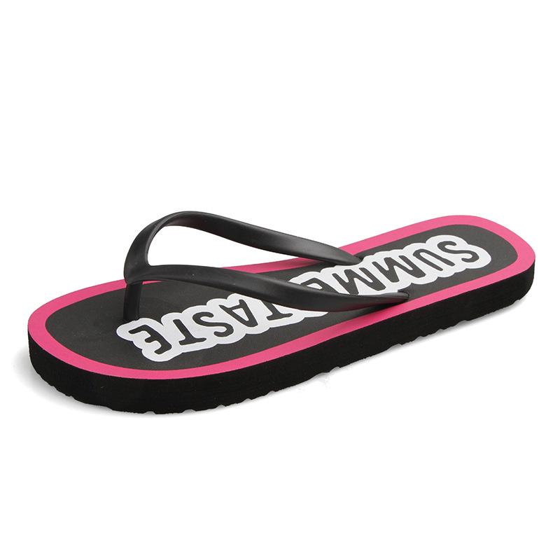 Sandalias de Tanga Casuales Antideslizantes de Color Caramelo para Mujer