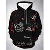 New Long-sleeved Casual Hoodie, Fashionable Casual Sweatshirt Printed Hoodie