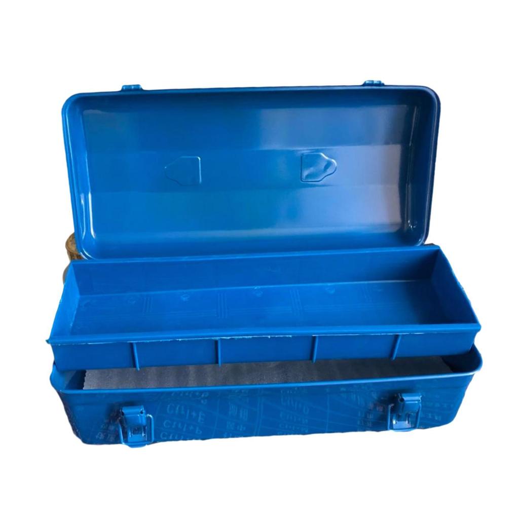 Tool Box Anti Impact Portable Storage Organizer for Cameras Garage Traveling Blue