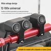 LED Aluminum Alloy Multi-function Motorcycle Handlebar Switch with Double Flash and Spotlight Headlight
