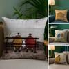 Painting S-Sam Toft Art Pillow Case Plush Fabric Soft Double Sided Print Sofa Cushion Cover Throw Pillow Covers