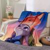 1 Stück, Zootopia Filmcharaktere Heimdekor Decke Perfekt für Sofa, Couch, Bett, Reise, Camping, Auto, Strand, Büro Nickerchen Weiche Überwurfdecke Geschenk