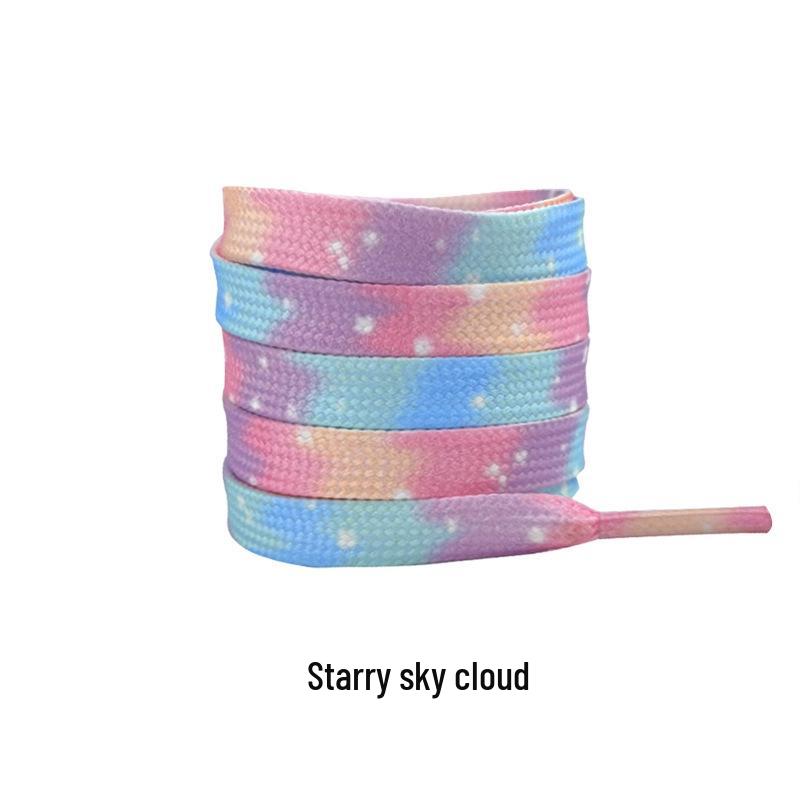 Tie-Dye Shoelaces for Board, Casual, Canvas Shoes, Sports, AJ, Air Force 1