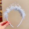 Bow Crown Children's Hair Band Girls' High-end Feel Princess Charm Pearl Tassel Headwear New Creative Fresh and Sweet Hair Clip