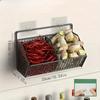 Grid Kitchen Organizer Basket Wall Mounted Tableware Drainboard Functional Fruit Vegetable Storage Home Kitchen Accessories