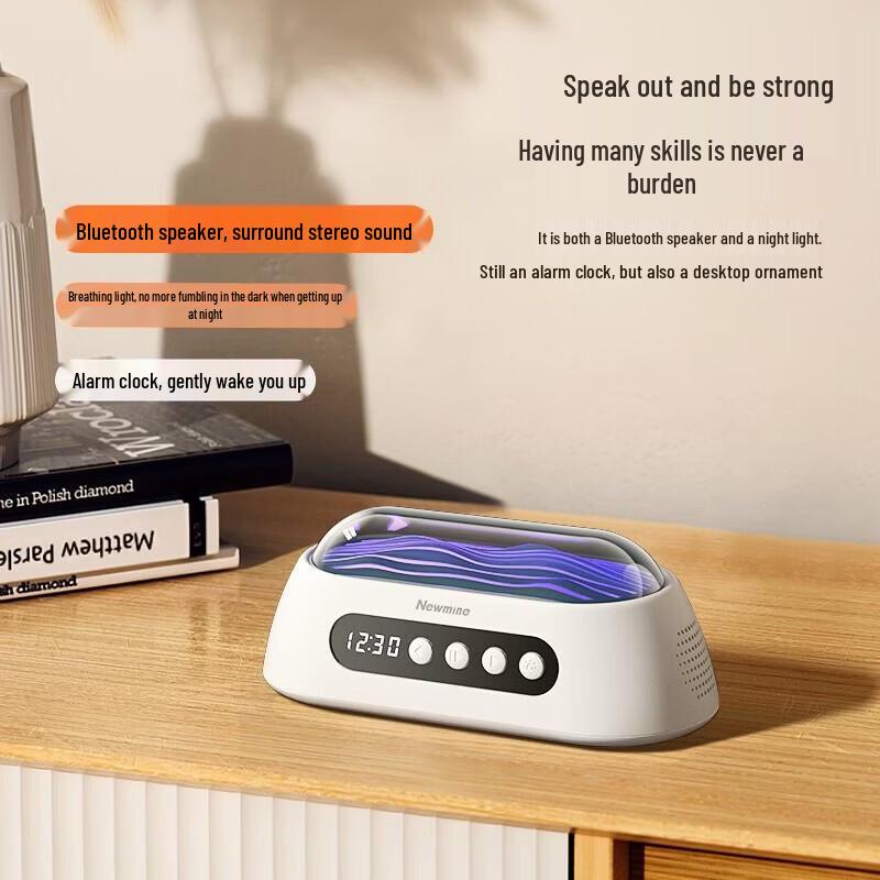 Newmine Wireless White Noise Clock Speaker CN plug (adapter included)