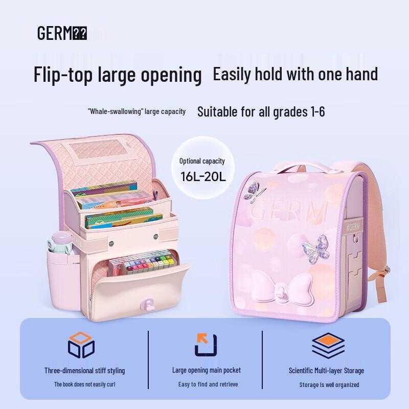 Germ Primary School Ultralight Spine Protection Backpack