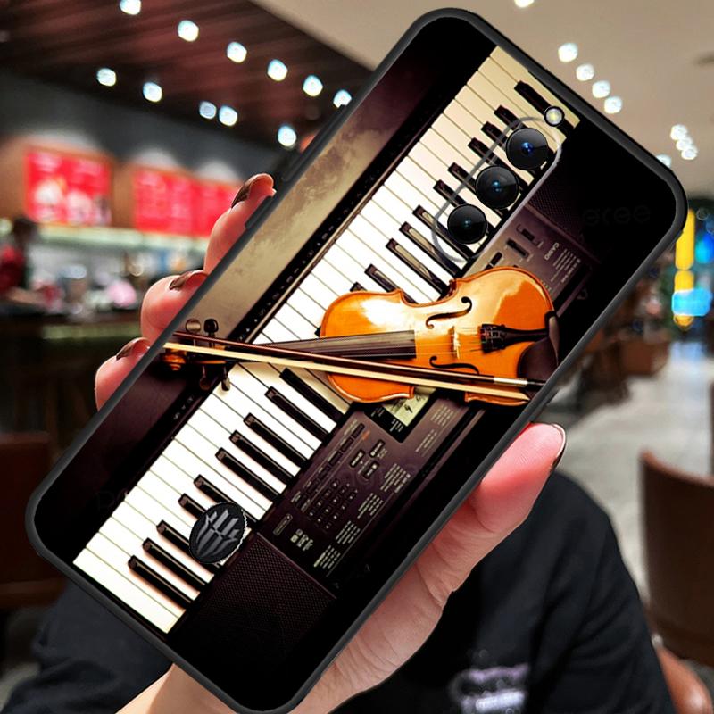 

Violin Piano Case For ZTE Nubia Red Magic 8S 9S 10S 8 9 10 Pro Plus 6S 7S 6 7 Pro 5G 6R 11 Pro Plus Cover Red Magic 8S Pro