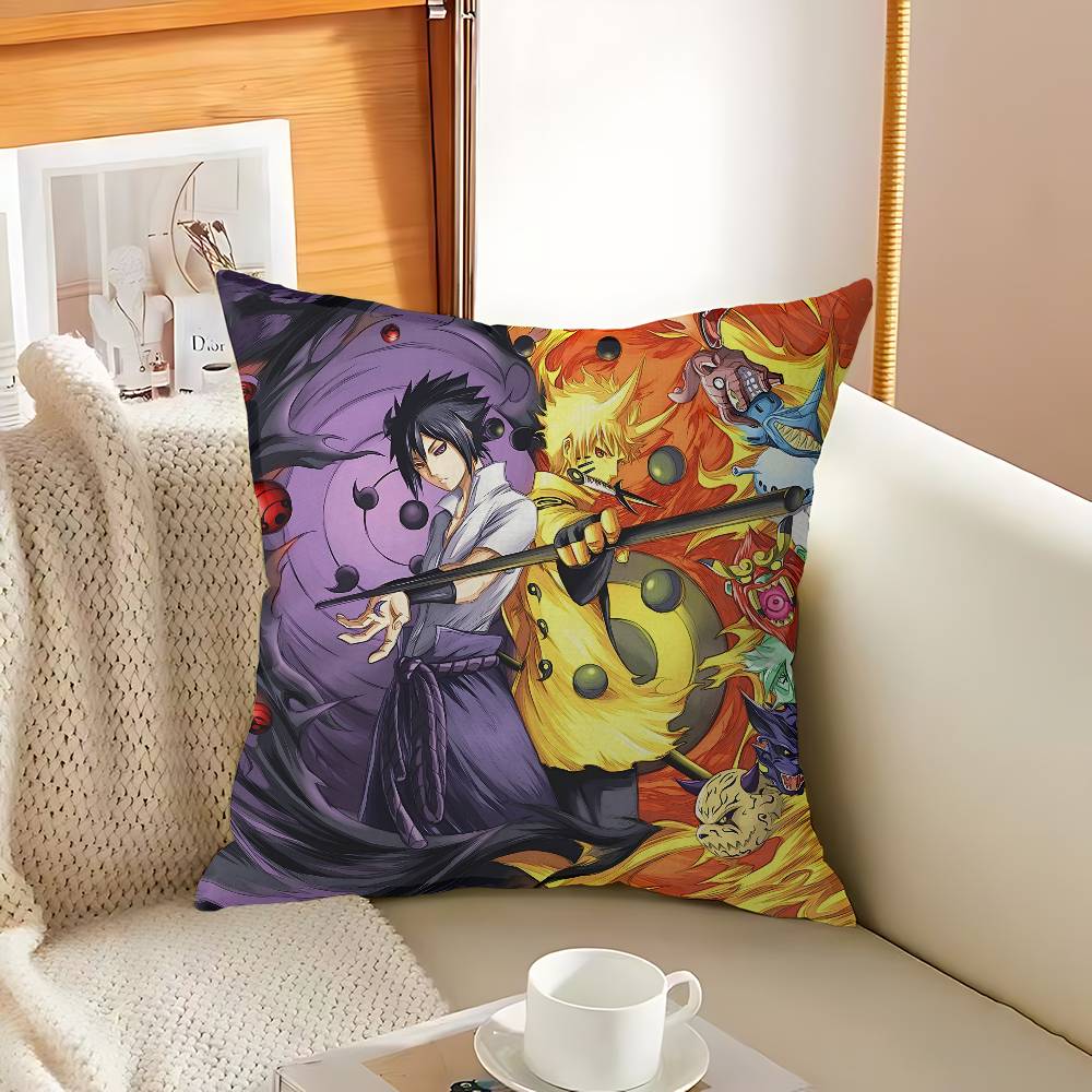 Anime N-Narutos-Japan Maple Design Cushion Cover Happy Autumn Harvest Decor Holiday Decorati Pillow Cover
