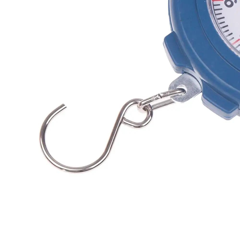 1Pcs New 10kg Capacity Spring Scale Pointers Hook Mini Digital Weighing Scales Hanging Portable Fishing Scale
