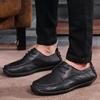 Neformální kožené boty Muži Mokasíny Trend Značka Business Boty Podzimní slip on Flat Muž Tenisky Pohodlné mokasíny Zapatos Hombre
