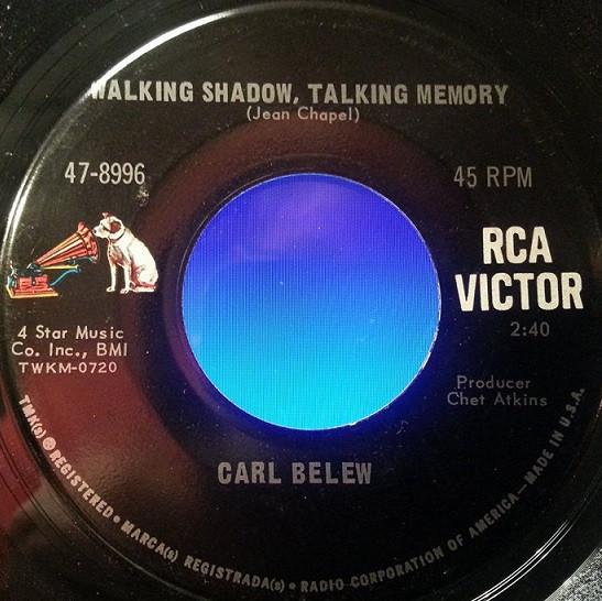 

7inch Record CARL BELEW - Walking Shadow, Talking Memory / I 478996 RCA Victor 1966 US Folk Used