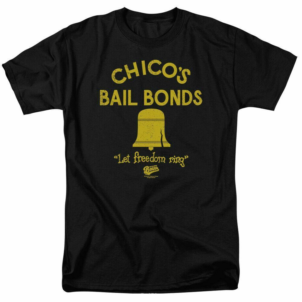 The Bad News Bears Chicos Bail Bonds T Shirt Mens Licensed Retro Movie Tee Black Unisex T-Shirt XXXL