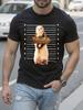 Funny Ferret Thief Mugshot Graphic Tshirt - Soft Cotton B...