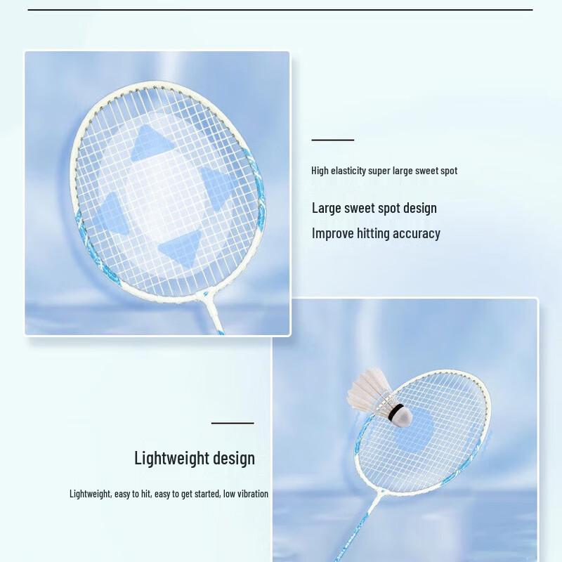 WEZHO Professional Badminton Racket Set