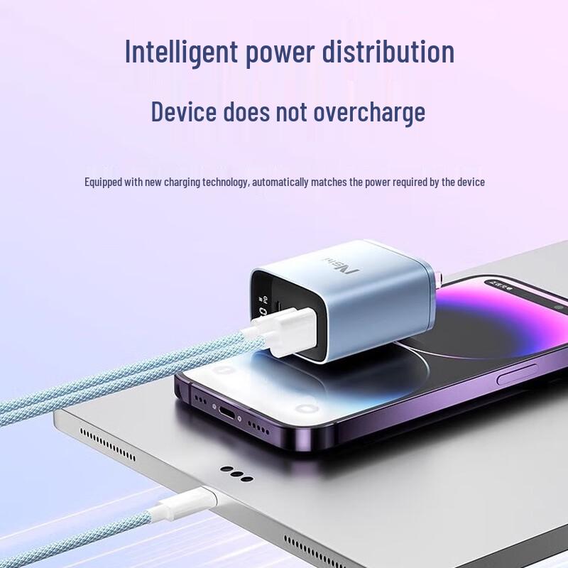 Nengshi 30W Multi-Port USB-C PD Fast Charger with Digital Display