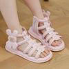 *Summer Fashion Princess Elegant Lightweight Round Head Casual Sandals Hot Selling Soft Bow Comfortable Children's Flat Sandals