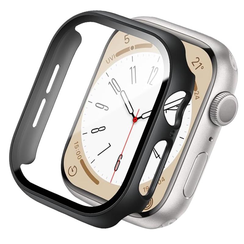 

Tempered Glass Screen Protector Cover For Apple Watch Series 11 10 9 Ultra 3 SE 2 49MM 46MM 42MM 45MM 41MM 40MM 44MM Accessories 49mm чёрный