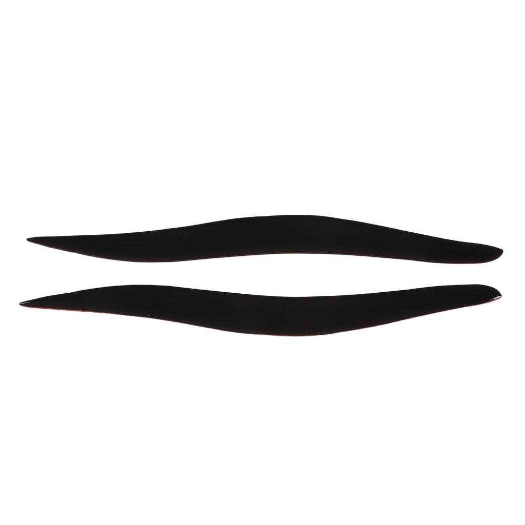 Pair Front Headlight Eyebrow Glossy Black Trim Soft Plastic Decoration Replacement for IS250 IS300 IS350 2006‑2012
