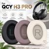 1 Pereche Căști Respirabile Perne pentru Urechi Piele Moale Earpad-uri pentru QCY H3 Pro Monitorizare Studio