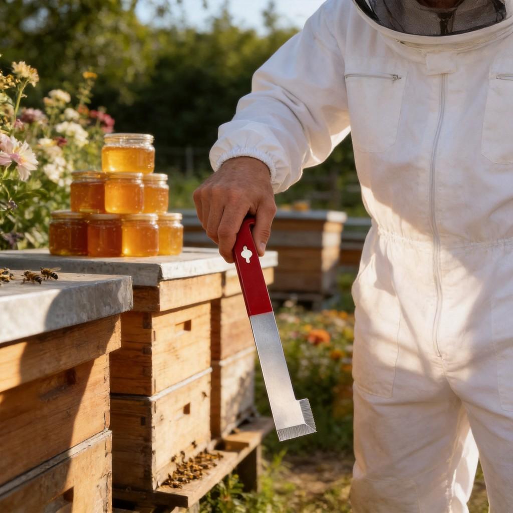 Beekeeper Stainless Steel Hive Tool With Flat Scraper And Pry Bar For Honey Harvesting