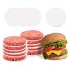 50/100pcs Round Burger Patty Paper Non Stick Freezer Parchment Paper for Beef Patties Baking Cooking Food Wrap