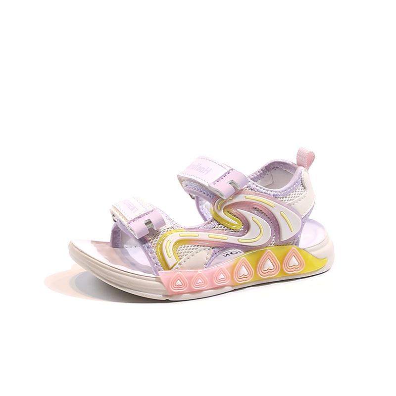 Kids Casual Sandals for Boys Girls Children Sports Sandals Open Toes Anti-skid Soft Fashion 2024 Summer New Beach Shoes 26-37
