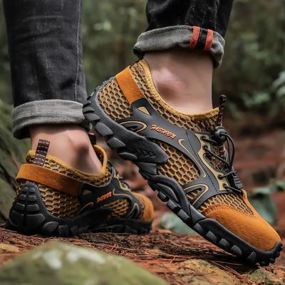Chaussures de randonnée d'extérieur grande taille pour hommes, chaussures de pataugeoire à séchage rapide, chaussures d'été pour randonnée, montagne, ruisseau, sport