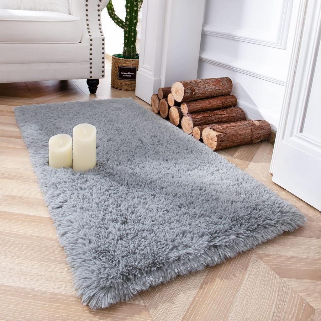 Tie-dye Plush Carpet 40x60cm Home Soft Area Rug Girls Bedroom Bed Blanket Children's Room Decoration Non-Slip Floor Mat