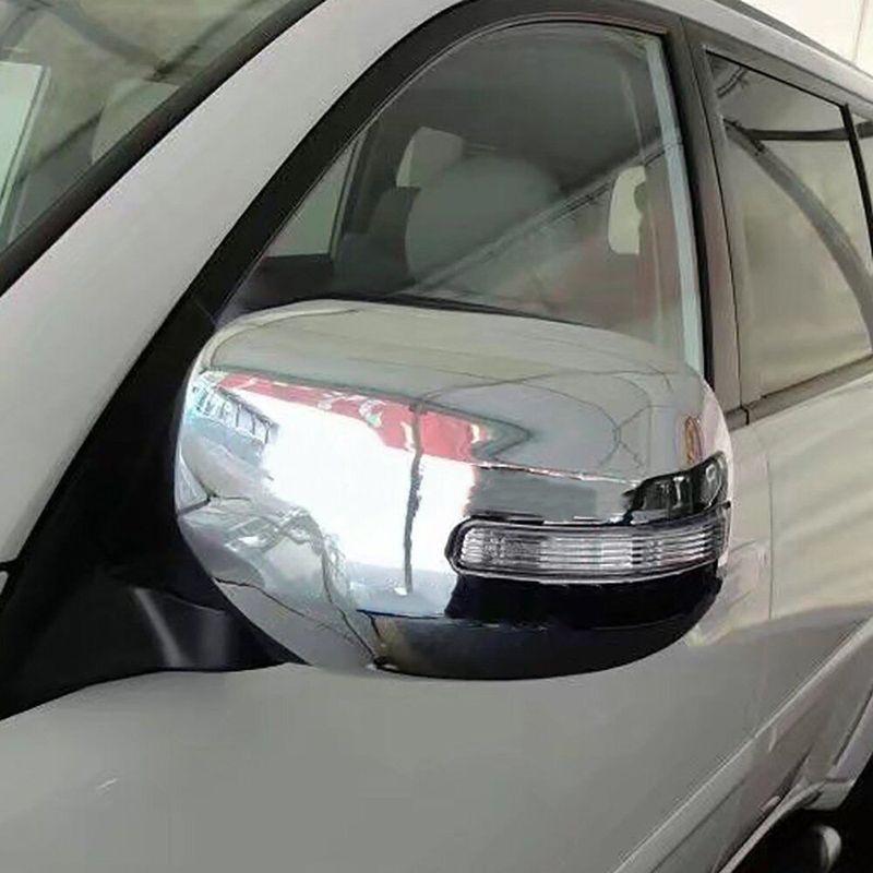 For Mitsubishi Pajero Sport 2009-2014 Car Sticker Rearview Side Mirror Cover Wing Cap Exterior Door Rear View Case Trim Chrome