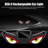 Solar Powered Devil Eyes Car Light - Eye catching Demon Eyes - for Night Driving