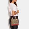 Ny COACH Dempsey Kuskinn Tote Bag, Shoppingveske, Crossbody-veske, Håndveske Trompeter Dame Khaki Monogram CC424-IME7V