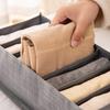 Non Woven Fabric Pants Organizer Foldable Pants Storage Box with Multiple Compartments Durable Trousers Organizers