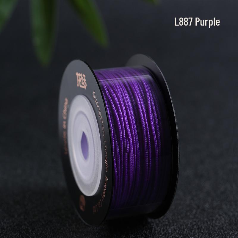 Dragon Knot High-A Jade Thread: Eco-friendly, Colorfast Jewelry Weaving Cord, 79 Colors, Handmade DIY Bracelet Material.