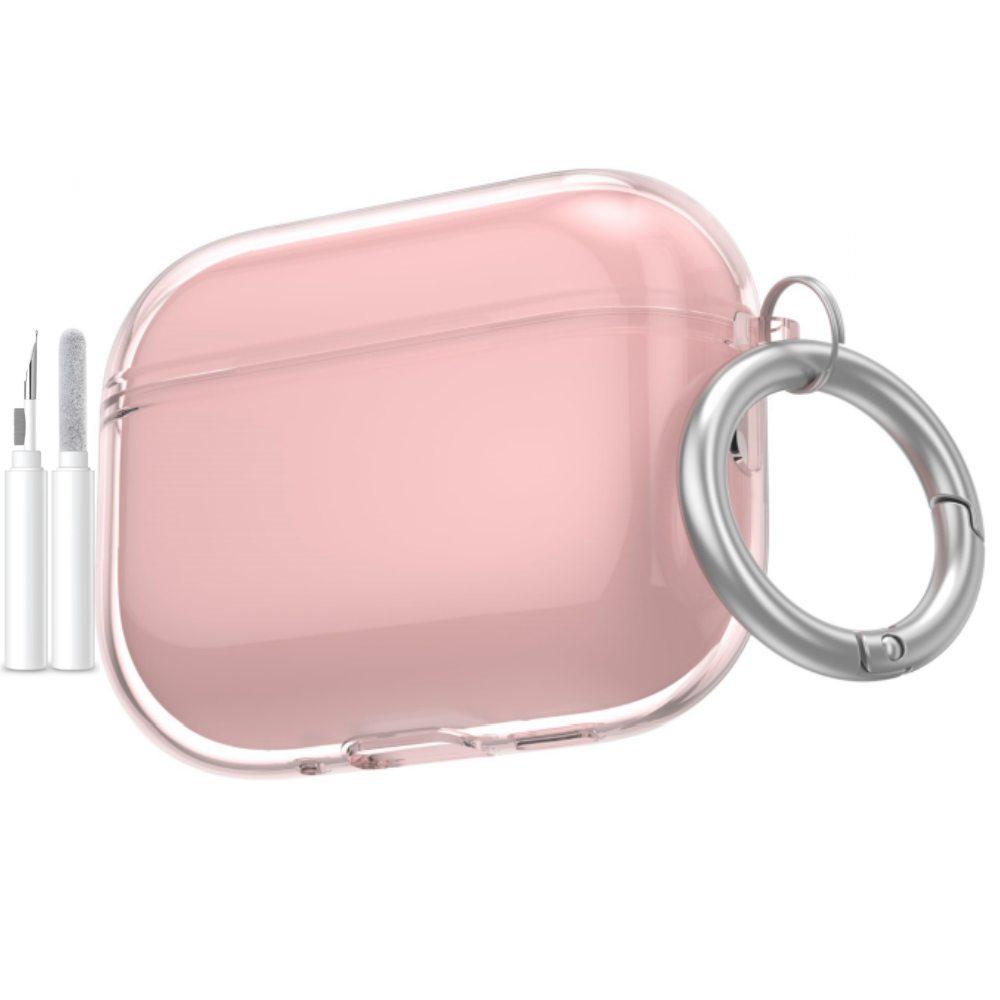 For AirPods Pro 3rd Generation Case 2025 Soft TPU with Ring Keychain &Cleaner Kit Accessories Protecitve Cover For AirPods Pro 3