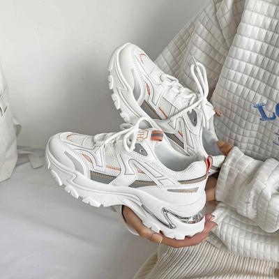 Dad Shoes Girl On The New Korean Version Of Student Casual Versatile Sports Little White Shoes Breathable Running Shoes Tide