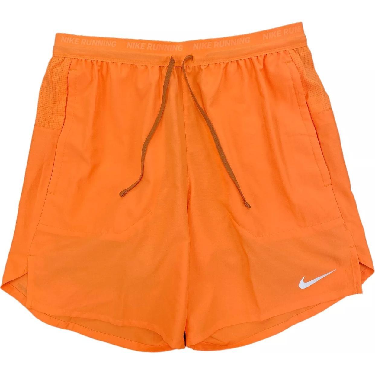 Nike Stride Dri-FIT 7 2-in-1 Running Shorts Bright Mandarin Men s DM4759-885 L