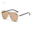 Vintage Oversized Sunglasses Men Women Latest Unique One Piece Big Frame Fashion Shades UV400 Trendy Pilot Sun Glasses