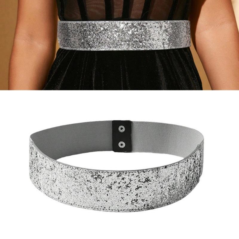 Unique Waist Belt Oversized Underbust Glittering Belt for Stage Dancers Costume Jewelry Waist Body Jewelry Trendy Belt