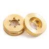 2PCS Brass Internal Wheel Weight Block Replacement for 1/10 TRAX4 90046 90047 Remote Control