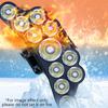 Reflektor czołowy USB zasilany akumulatorem 11 diod LED Mocne światło Latarka czołowa Wodoodporny Wbudowany akumulator Latarka wędkarska Latarnia zewnętrzna