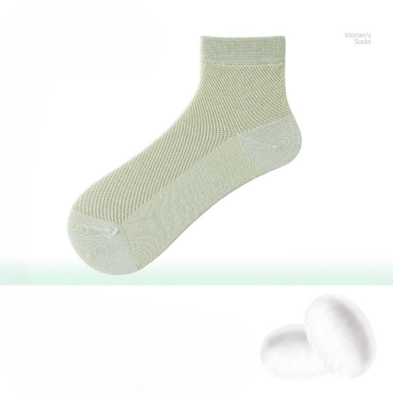 Silk Stockings for Ladies in Summer, Lightweight, Mesh Design, Breathable and Cool, Moisture-wicking and Anti-odor, Mid-length Socks
