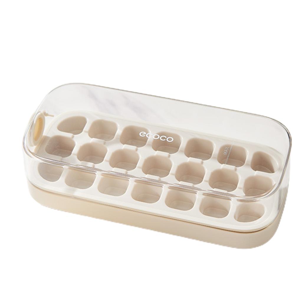 Ice Cubes Stencils Box Easy Release Mini Ice Cubes Tray with Removable Cover Stackable Spill Resistant Ice Cubes Stencils Box