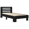 Bed Frame with Headboard Black Oak 80 x 200 cm