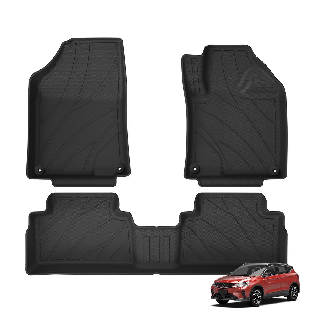 Right Drive for Geely Coolray Proton X50 2020- 2026 Car Floor Mats Cargo Liner Trunk Pad TPE Foot Mat All -Weather Accessories