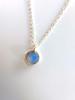 Labradorite Stone Necklace, Sterling Silver 925 Labradorite Gemstone Pendant