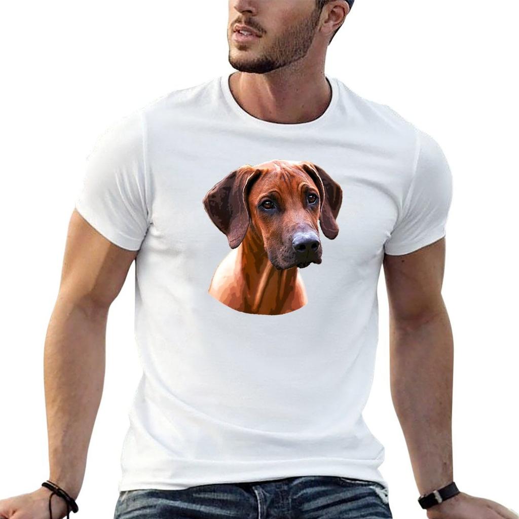 Rhodesian Ridgeback The Lion Hunting Dog TShirt Breathable Basic Cotton TShirt
