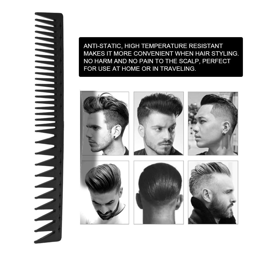 Hřeben na vlasy Antistatický Tepelně odolný Uhlíkové vlákno Kadeřnický Domácí Salon Nástroj(Hřeben )
