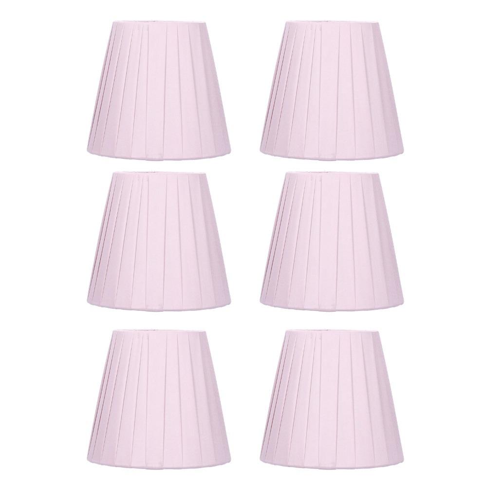 

6PCS Lightweight Modern Simple Lampshade Clip On Design Wall Lamp Shade Chandelier Replacement
