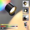 Creative Rechargeable RGB LED Magnetic Wall Lamp - Indoor Bedside Night Light/Spotlight, No Wiring Needed.
